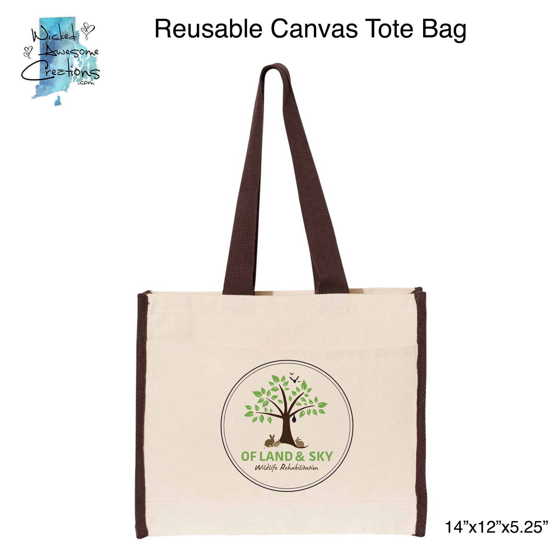 Reusable Canvas Tote Bag