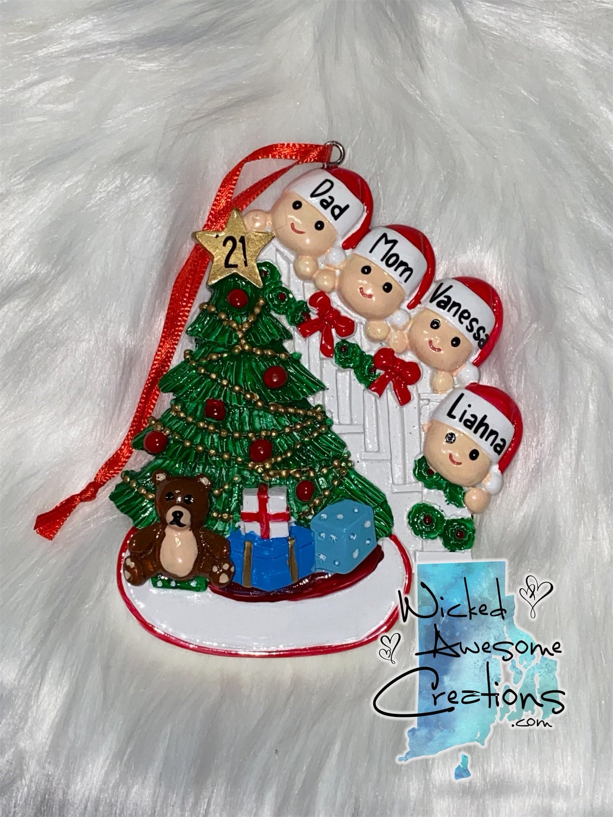 Family Christmas Ornament - Customize — Everyday Embellished